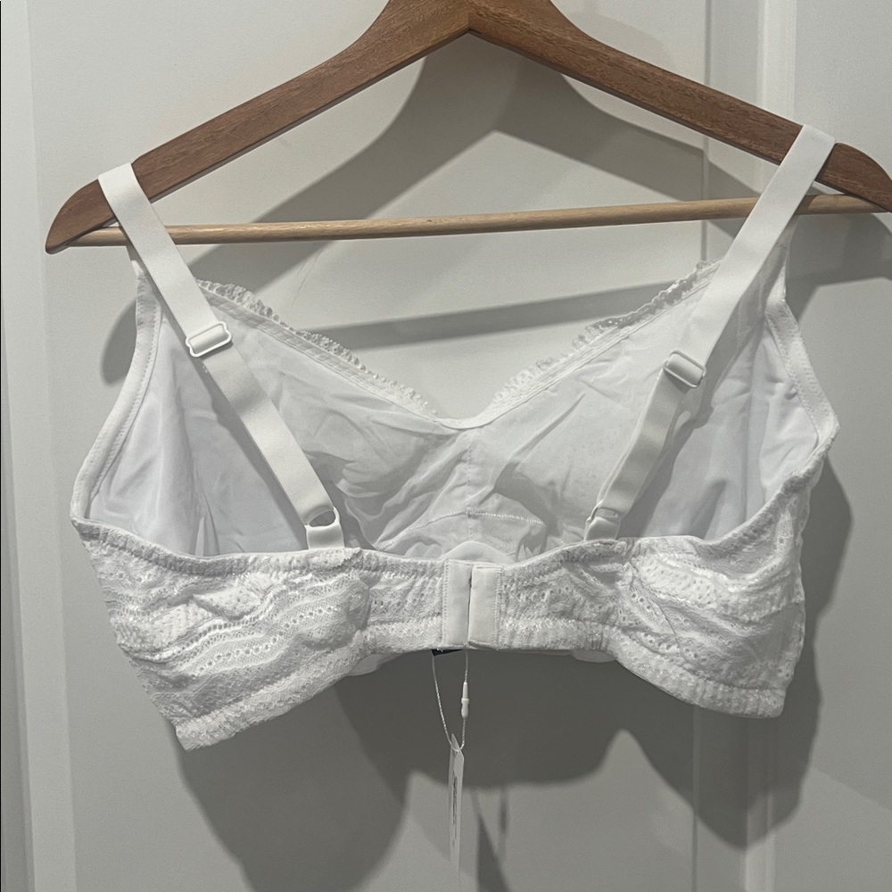 Cosabella White Lace Dolce Curvey Bralette Size XL - Picture 2 of 4